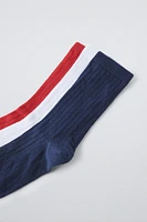 THREE-PACK OF PLAIN LONG SOCKS