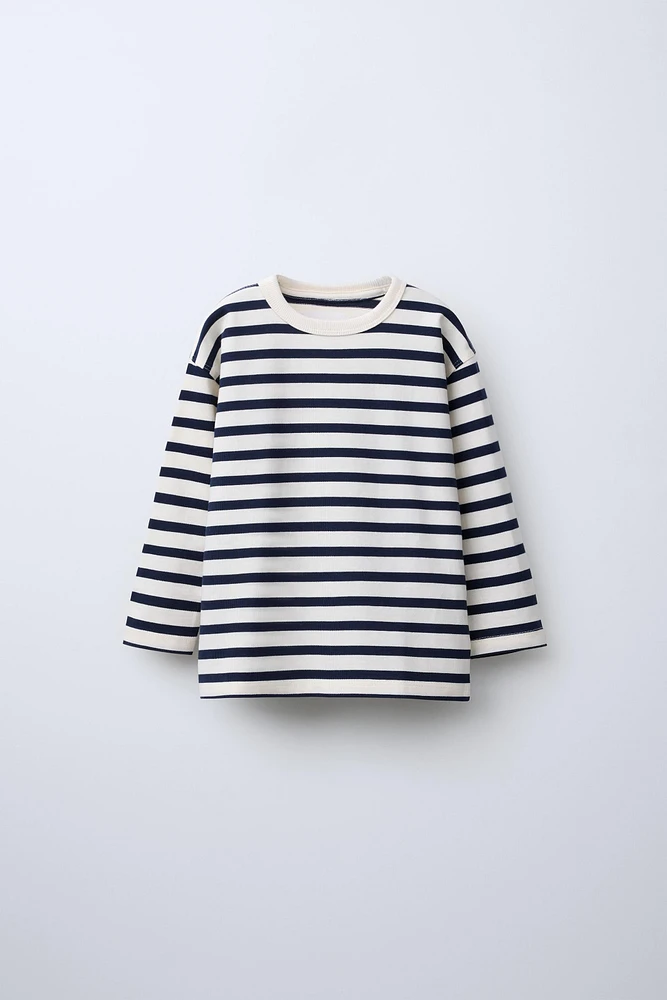 EMBROIDERED STRIPED T-SHIRT