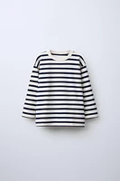 EMBROIDERED STRIPED T-SHIRT