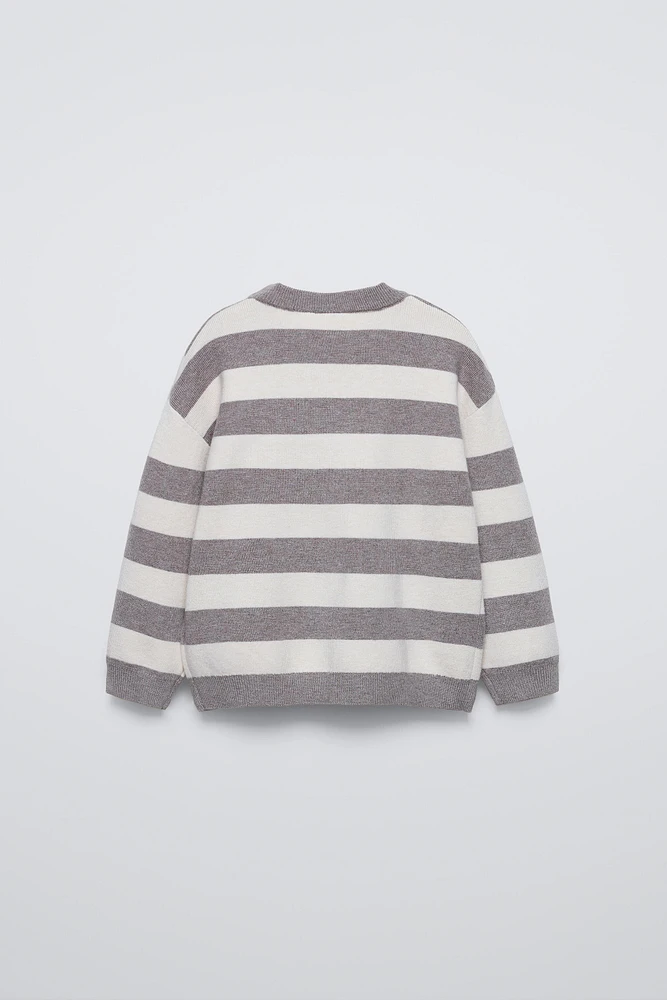 STRIPED KNIT SWEATER