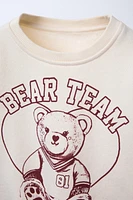 BEAR PRINT SWEATSHIRT