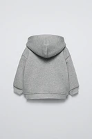 PLUSH HOODED SWEATSHIRT