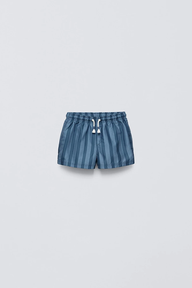 6- YEARS/ STRIPED SWIM SHORTS