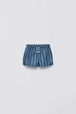 6- YEARS/ STRIPED SWIM SHORTS