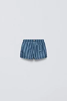 6- YEARS/ STRIPED SWIM SHORTS