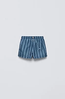 6- YEARS/ STRIPED SWIM SHORTS