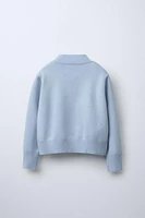 MOCK NECK KNIT SWEATER