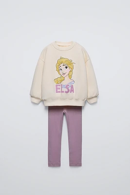 ELSA FROZEN © DISNEY SWEATSHIRT AND LEGGINGS MATCHING SET