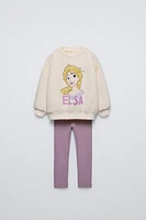 ELSA FROZEN © DISNEY SWEATSHIRT AND LEGGINGS MATCHING SET