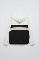 EMBROIDERED BOW HOODIE SWEATSHIRT