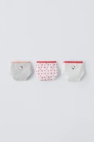 6-14 YEARS/ THREE-PACK OF HELLO KITTY© UNDERWEAR