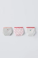 6-14 YEARS/ THREE-PACK OF HELLO KITTY© UNDERWEAR