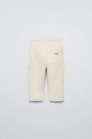 SERGED DRAWSTRING STRAIGHT PANTS