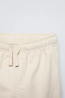 SERGED DRAWSTRING STRAIGHT PANTS