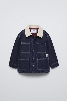 CORDUROY COLLAR DENIM JACKET