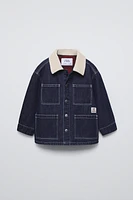 CORDUROY COLLAR DENIM JACKET