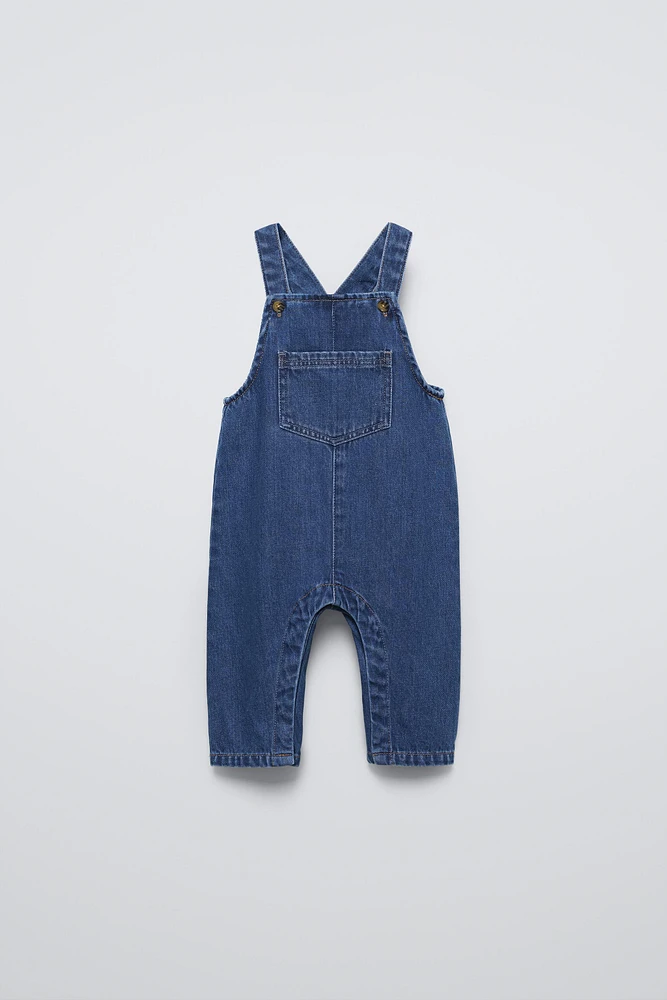 DENIM POCKET OVERALLS