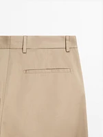 100% cotton twill relaxed fit trousers