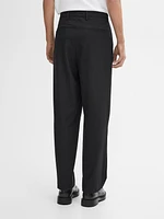 Relaxed fit pinstripe trousers