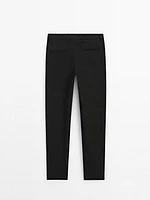 Relaxed fit pinstripe trousers