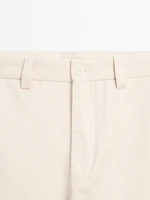 Straight fit trousers 100% cotton