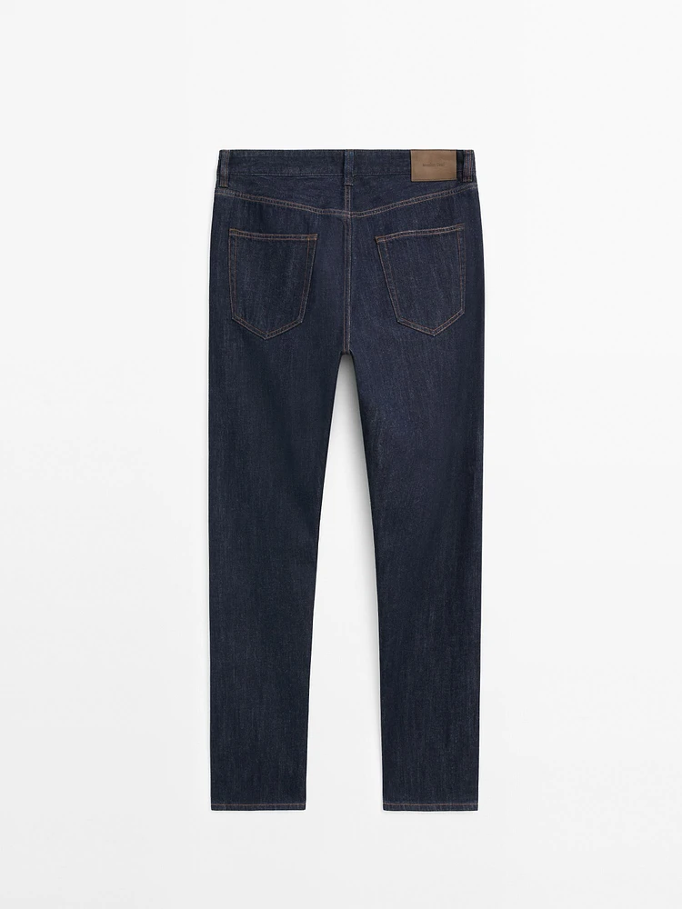 Jean selvedge relaxed fit 100 % coton