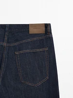 100% cotton relaxed fit selvedge jeans