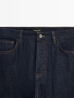 100% cotton relaxed fit selvedge jeans