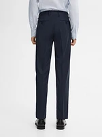 Wool blend suit trousers