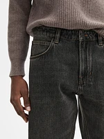 Relaxed fit cotton jeans