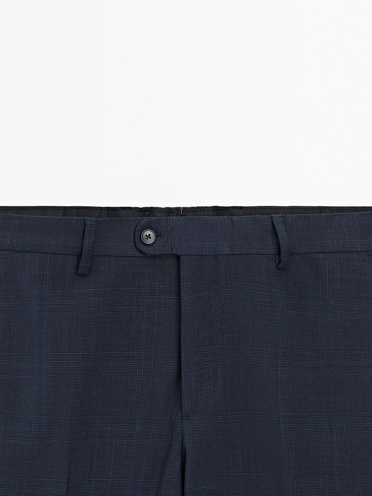 Pantalon de costume en laine mélangée