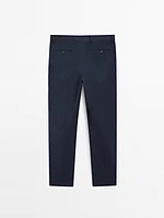 Pantalon de costume en laine mélangée