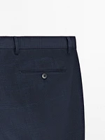 Pantalon de costume en laine mélangée
