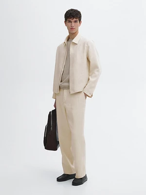 100% linen co-ord trousers