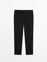 100% wool suit trousers