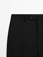 100% wool suit trousers