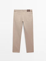 Relaxed fit denim trousers