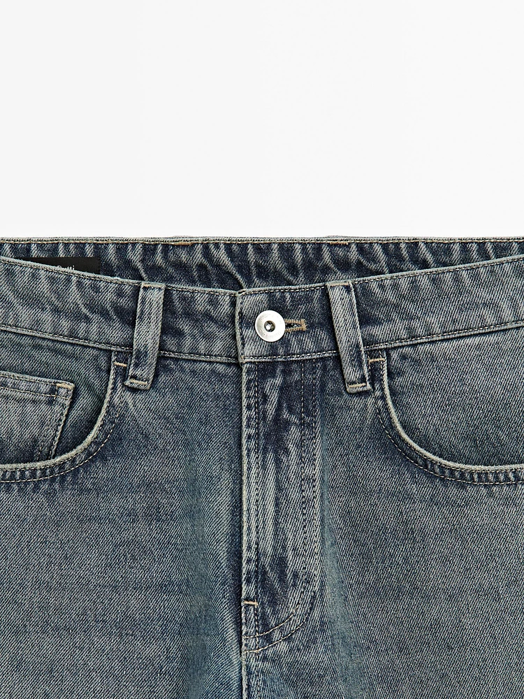 Jean tapered fit en coton