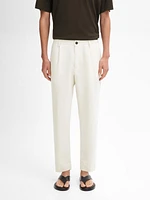 Cotton blend suit trousers