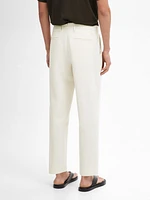 Cotton blend suit trousers