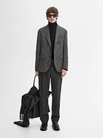 Wool blend smart trousers