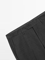 Wool blend smart trousers