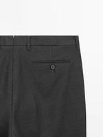 Wool blend smart trousers