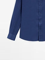 100% linen slim fit shirt