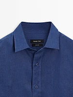 100% linen slim fit shirt