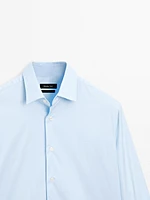 Slim fit stretch 100% cotton shirt