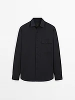 Cotton blend shirt