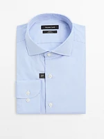 Slim fit check 100% cotton shirt