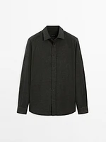 100% cotton houndstooth shirt