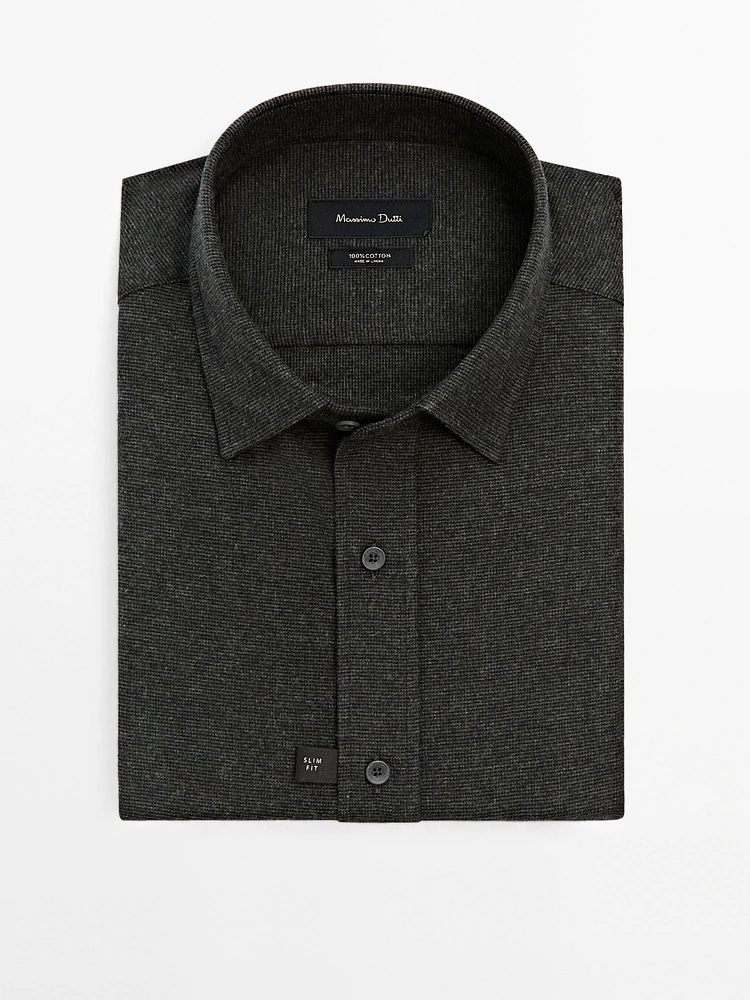 100% cotton houndstooth shirt